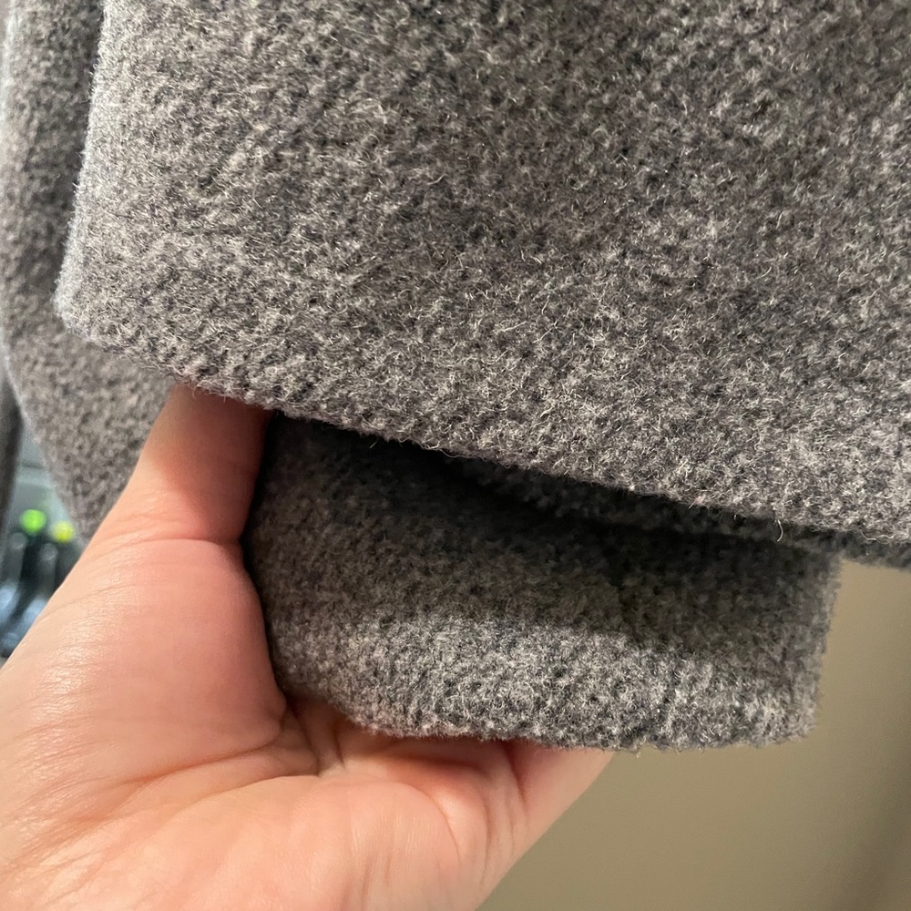 Grey Wool Coat Jacket - Picture 4 of 7